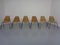 Chaises Panier, Italie, 1970s, Set de 6 1