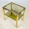 Vintage Italian Coffee Table in Smoked Glass, 1970s 9