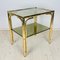 Vintage Italian Coffee Table in Smoked Glass, 1970s 1