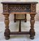 19th Century Spanish Walnut Desk with Two Drawers & Strong Legs, 1890s 11