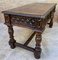 19th Century Spanish Walnut Desk with Two Drawers & Strong Legs, 1890s 18