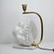 Italian Pigeon Table Lamp with Porcelain and Brass, 1970s, Image 6