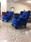 Italian Blue Velvet Armchairs, 1950s, Set of 2 3