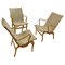 Scandinavian Modern Eva Armchairs attributed to Bruno Mathsson for Dux, 1960s, Set of 3, Image 1