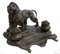 Napoleon French Lion Inkwell Desk Inkstand, 1890s, Image 6