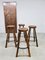 Vintage Spanish Leather Bar Stools, 1970s, Set of 4, Image 2