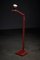 Lámpara de pie Mid-Century de madera segmentada en rojo, años 60, Imagen 6