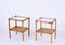 Mid-Century Italian Bedside Tables in Bamboo, Rattan and Glass, 1970s, Set of 2, Image 8