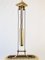 Mid-Century Modern Full Brass Adjustable Counterweight Pendant Lamp, Germany, 1970s 8
