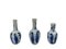 Vases Miniatures Maison de Poupée Kangxi Bleus et Blancs en Porcelaine de Chine, 18ème Siècle, Set de 3 2
