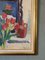 Tulipani rossi, anni '50, Olio su tela, con cornice, Immagine 8