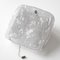 Mid-Century Vintage Ice Glass Wall Light from Kalmar, 1970s, Image 5