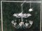 Large Glass and Chrome Chandelier 6