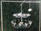 Large Glass and Chrome Chandelier, Image 6