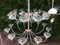 Large Glass and Chrome Chandelier, Image 2