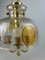 Brutalist Ceiling Lamp in Brass & Murano Glass, 1970s, Image 12