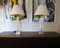 Lámparas de mesa Hollywood Regency de latón y acrílico, años 70. Juego de 2, Imagen 12