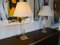 Lámparas de mesa Hollywood Regency de latón y acrílico, años 70. Juego de 2, Imagen 6