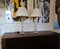 Lámparas de mesa Hollywood Regency de latón y acrílico, años 70. Juego de 2, Imagen 9