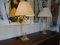 Hollywood Regency in Brass & Acrylic Table Lamps, 1970s, Set of 2 2