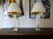 Lámparas de mesa Hollywood Regency de latón y acrílico, años 70. Juego de 2, Imagen 4