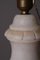 Große neoklassizistische Alabaster Tischlampe in Amphorenform, 1930er 5
