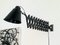 Vintage Industrial Scissor Wall Lamp, 1960s, Image 2