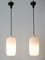 Scandinavian Opaline Glass Pendant Lamps, 1960s, Set of 2 9