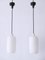 Scandinavian Opaline Glass Pendant Lamps, 1960s, Set of 2 8