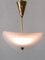 Acrylic Glass and Brass Ceiling Lamp, Germany, 1960s 8