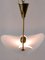 Deckenlampe aus Acrylglas & Messing, Deutschland, 1960er 13