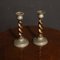 Liberty Style Arts and Crafts Oak Candlesticks, 1890s, Set of 2, Image 6