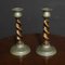 Liberty Style Arts and Crafts Oak Candlesticks, 1890s, Set of 2, Image 10