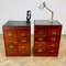 Antique Industrial Chemists Drawers, 1900s, Set of 2 5