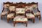 Czech Living Room Set in Beech and Walnut, 1890s, Set of 7, Image 15
