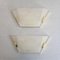 Frosted Glass and Brass Wall Sconces, 1970s, Set of 2 2