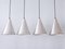 Mid-Century Modern Aluminum Pendant Lamps by Goldkant, Germany, 1970s, Set of 4, Image 2