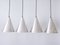 Mid-Century Modern Aluminum Pendant Lamps by Goldkant, Germany, 1970s, Set of 4, Image 3