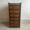 Angraves Dark Brown Cane and Bamboo Tallboy / Chest of Drawers., 1970s 1