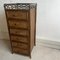 Angraves Dark Brown Cane and Bamboo Tallboy / Chest of Drawers., 1970s 12
