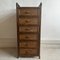 Angraves Dark Brown Cane and Bamboo Tallboy / Chest of Drawers., 1970s 11