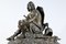 Pendolo terminale in marmo e bronzo di Viel & Delrue, Immagine 7
