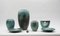 Green Lava Studio Ceramic Vases by Wilhelm & Elly Kuch, Germany, 1960s, Set of 7 2