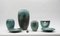 Jarrones de cerámica Lava Studio en verde de Wilhelm & Elly Kuch, Alemania, años 60. Juego de 7, Imagen 2