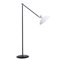 Adjustable Black and White Metal Floor Lamp by Hoogervorst for Anvia, 1950s 1