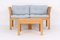 2-Sitzer Sofa und Couchtisch aus Eiche & Stoff von Illum Wikkelsøe für CFC Silkeborg, 1960er, 2er Set 1