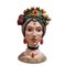Italienische Vase mit Frauenskulptur mit Krone 1