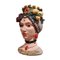 Italienische Vase mit Frauenskulptur mit Krone 3