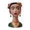 Italian Porcelain Vase in the Style of Frida Kahlo 1
