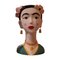 Jarrón italiano de porcelana al estilo de Frida Kahlo, Imagen 1